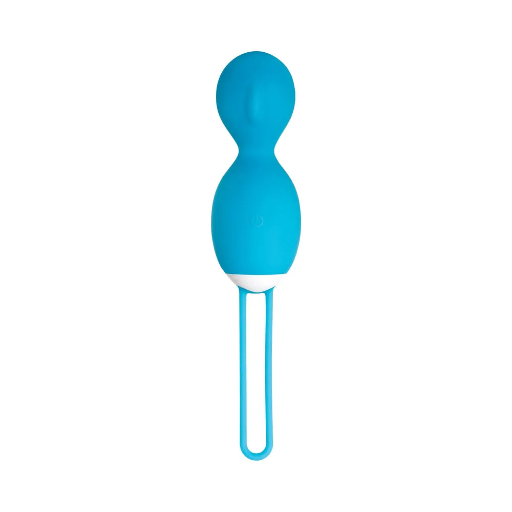 Evolved Twistin' The Night Away Rechargeable Remote-Controlled Rotating Silicone Egg Vibrator Teal