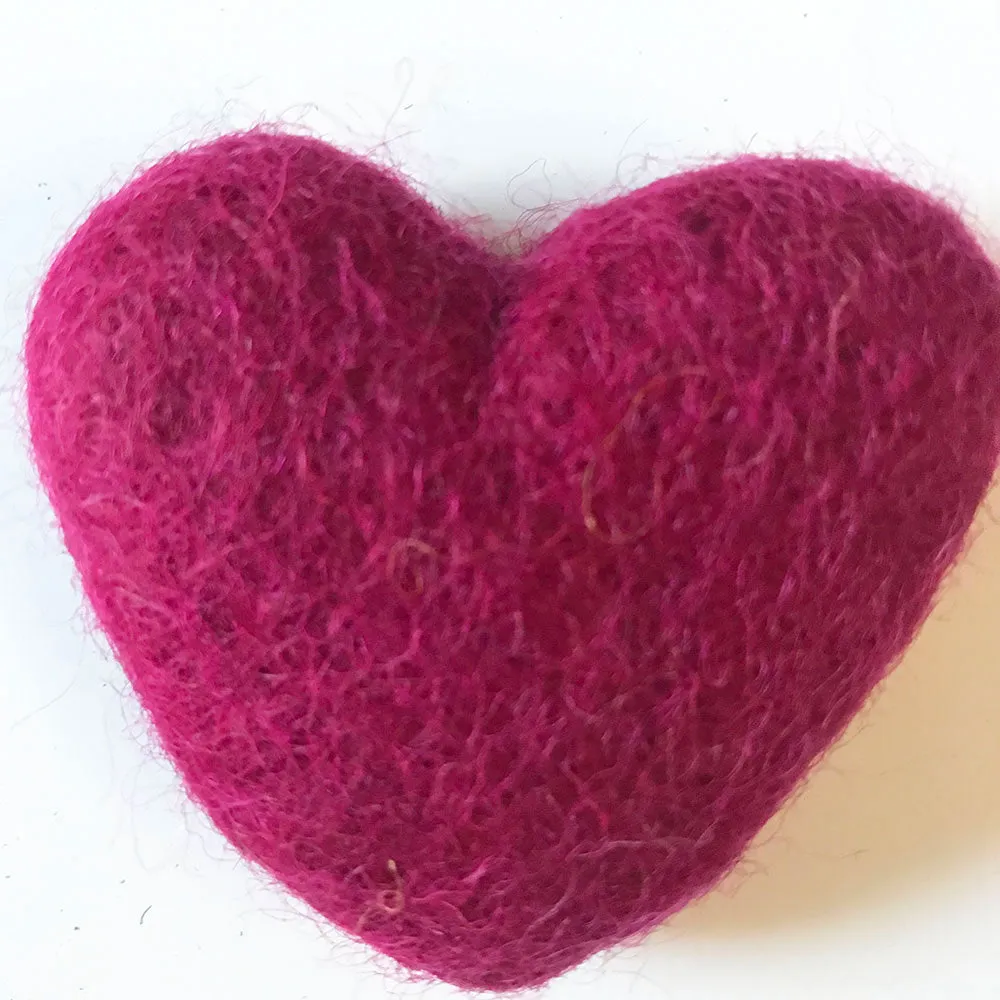 Felt Hearts Assorted Colours