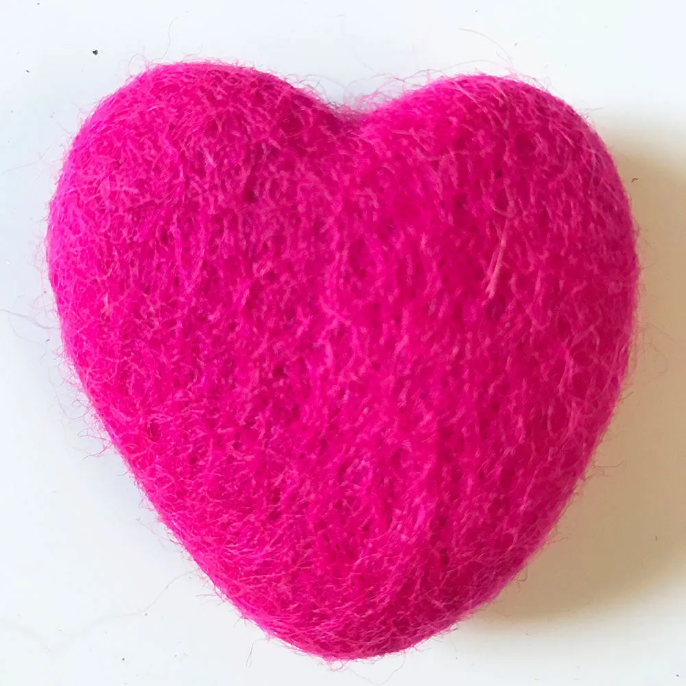 Felt Hearts Assorted Colours