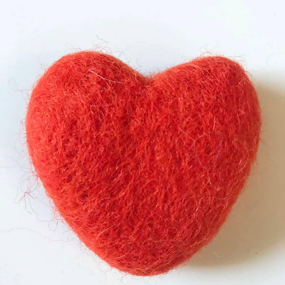 Felt Hearts Assorted Colours