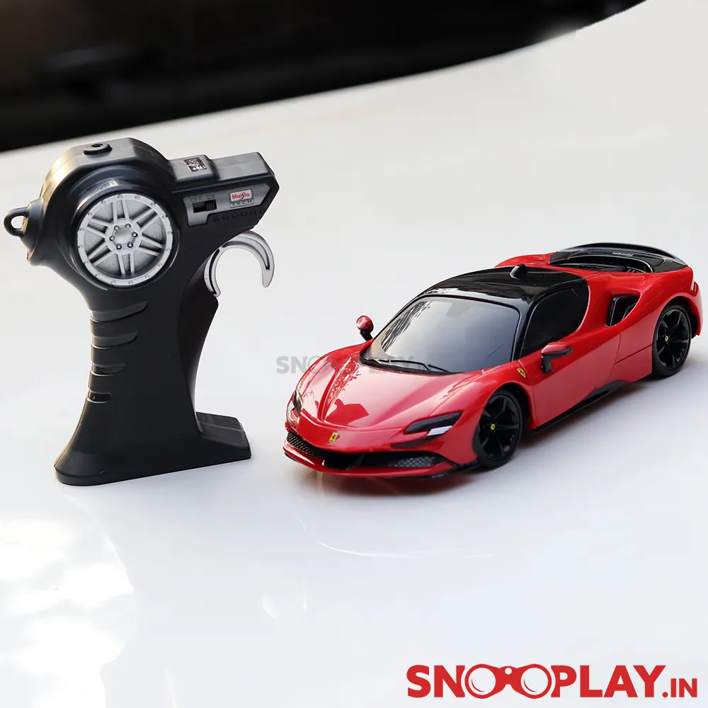 Ferrari SF90 Stradale Remote Control Car with Pistol Grip Controller (1:24 Scale)