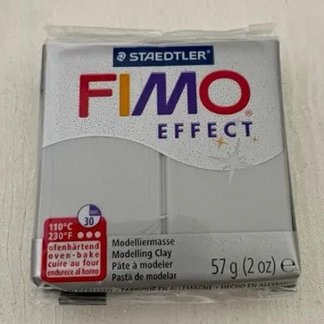 FIMO Effect Polymer Clay 57G Block Pearl Light Silver (817)