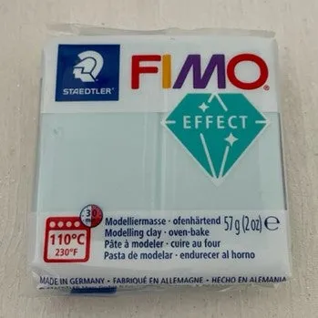 FIMO Effect Polymer Clay 57G Block Quartz Blue Ice (306)