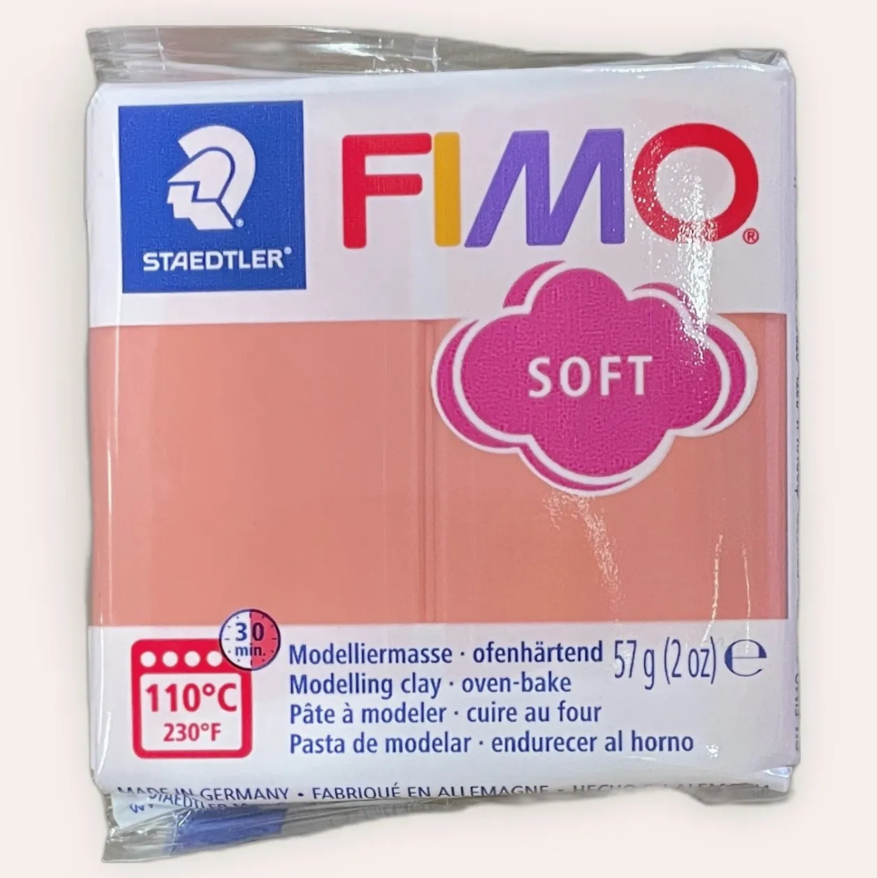 FIMO Soft Polymer Clay 57G Block Pink Grapefruit (T20)