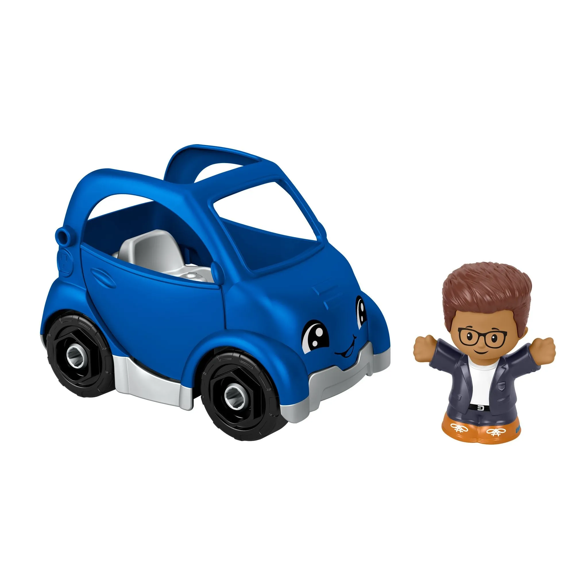 Fisher-Price Little People Transports Blue Car