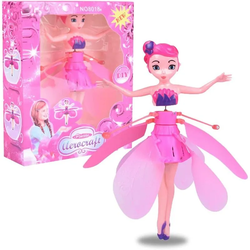 Flying Fairy Dolls for Girls Flying Doll Remote Control Helicopter Doll Dolls for Girls Girls Toys Flying Toys Girls Gift Flying Toys for Kids Princess (1 Pcs Multicolor)