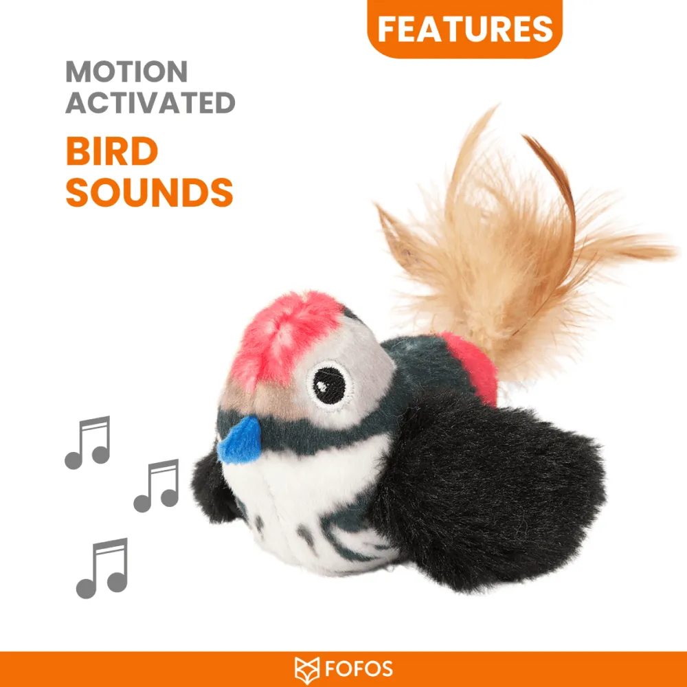 Fofos Black Bird with Catnip Balls Interactive Toy for Cats