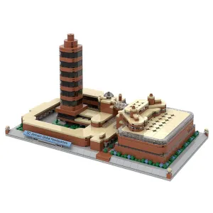 Frank Lloyd Wright SC Johnson Global Headquarters Architecture Building Brick Set