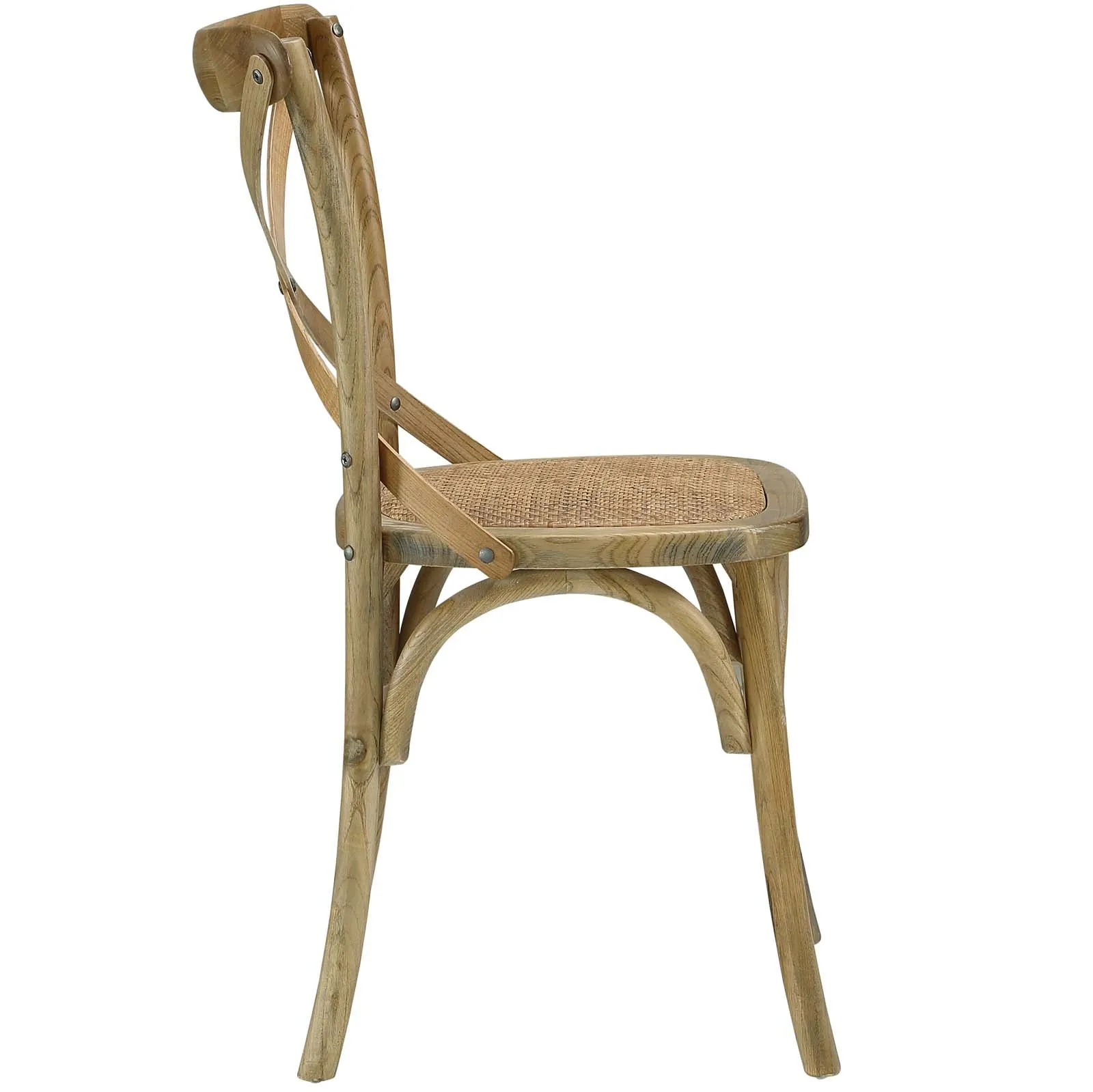 Gear Dining Side Chair Set of 4 Natural EEI-3482-NAT