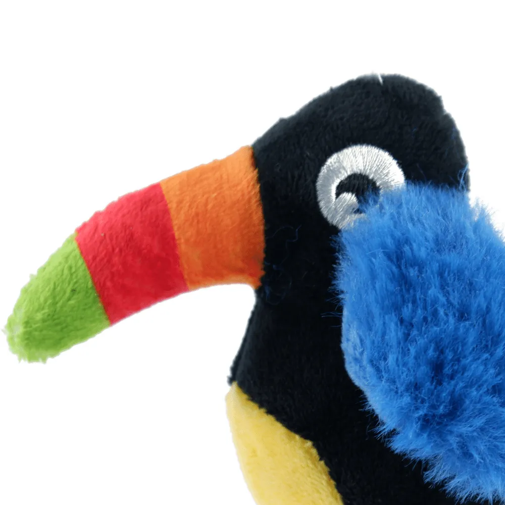 GiGwi Melody Chaser with Motion Activated Sound Chip Toucan Toy for Cats