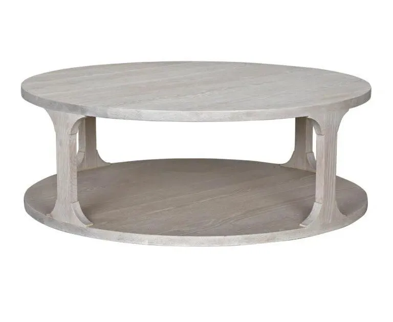 Gimso Oak Wooden Round Coffee Table