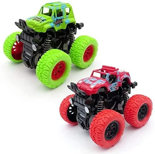 GRAPHENE® Monster Truck Toys for Kids Friction Powered Monster Truck Car Toy for Baby Push & Go Toys 4wd Monster Truck for Boys & Girls Multi Color (Pack of 1)