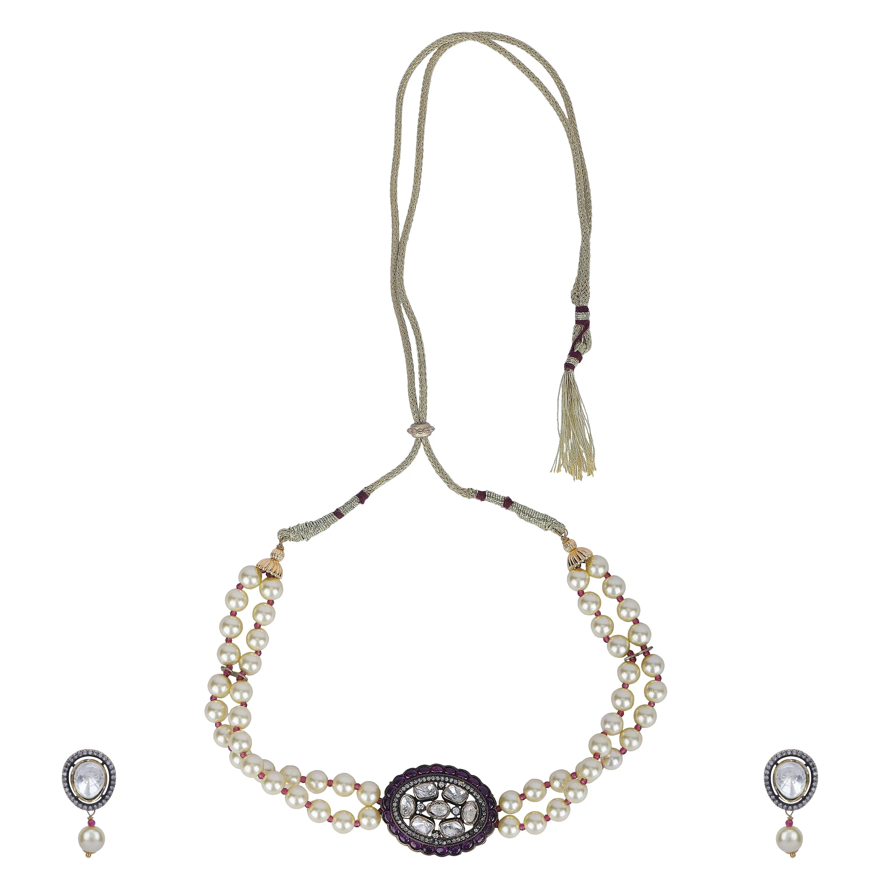 GULUBAND Mayuri  POLKI  CHOKER SET