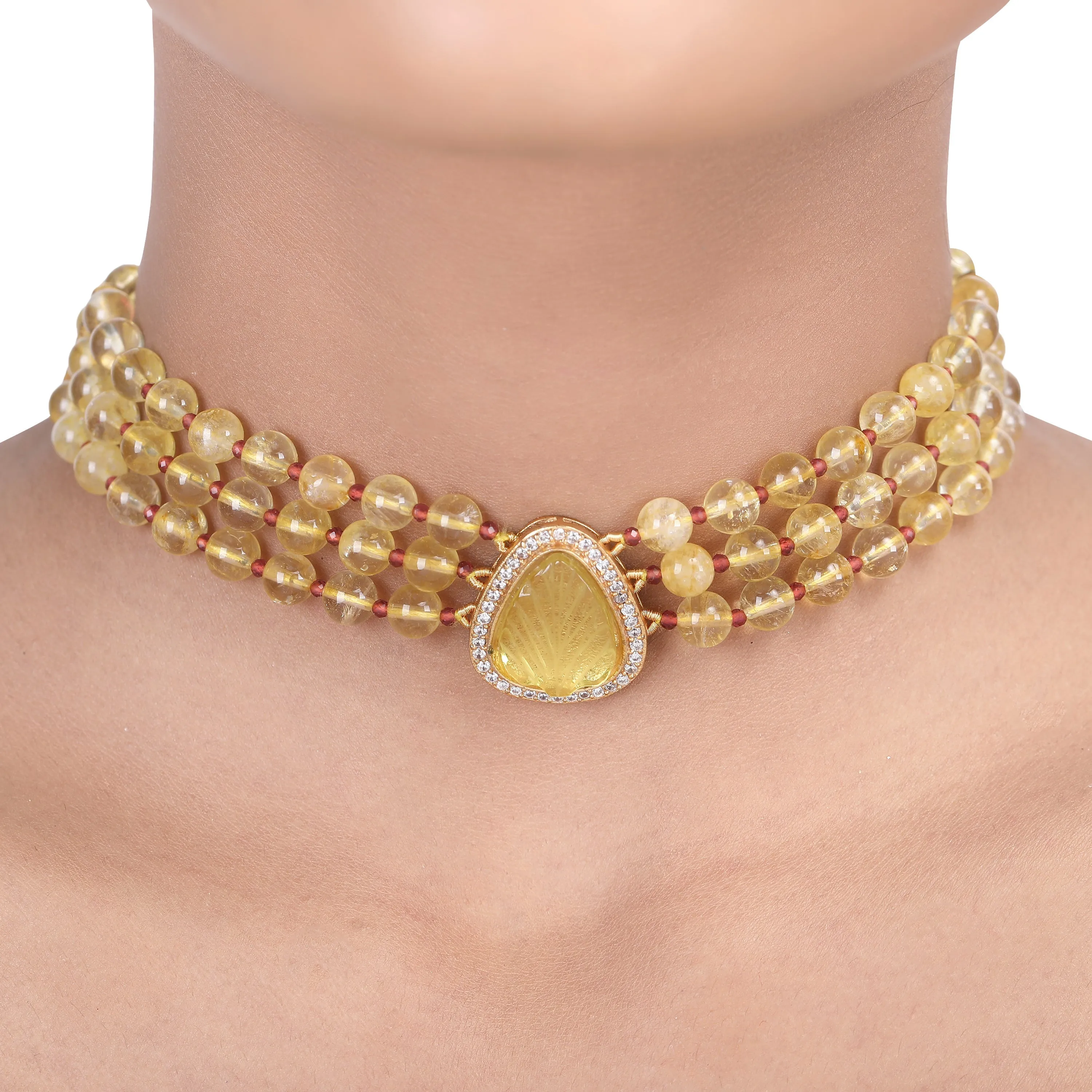 GULUBAND Zia ZIRCON choker set