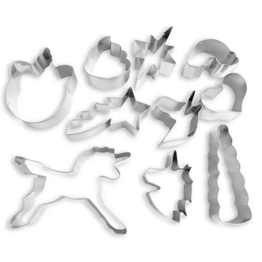 Handstand Kitchen | Rainbows & Unicorns Cookie Cutter 10 Piece Boxed Set