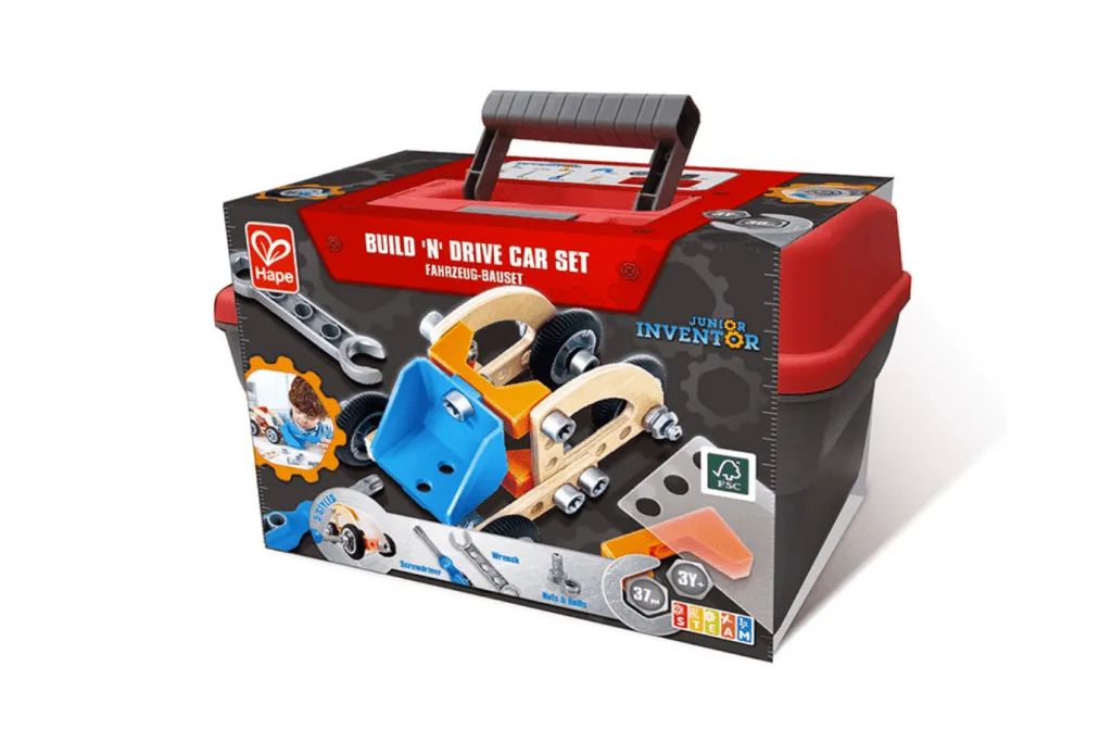 Hape Build 'N' Drive Car Set