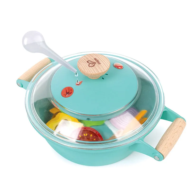 Hape Little Chef Cooking & Steam Playset