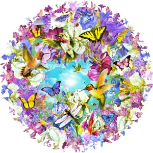 Hummingbird Heaven - 360 Piece Wooden Jigsaw Puzzle