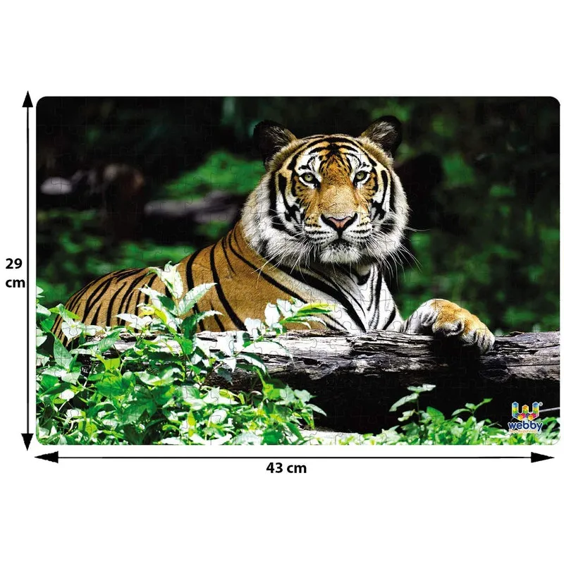 Indian Bengal Tiger Wooden Jigsaw Puzzle, 252 Pieces