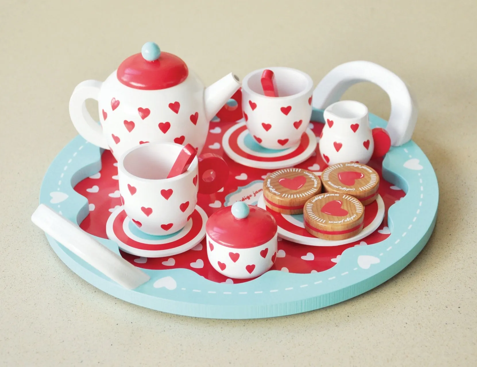 Indigo Jamm Hearts Tea Set