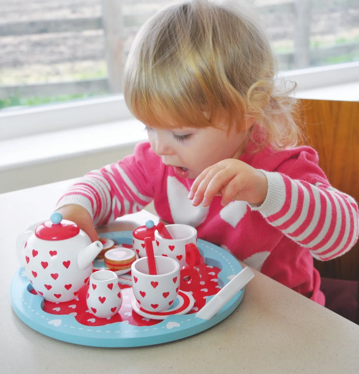 Indigo Jamm Hearts Tea Set