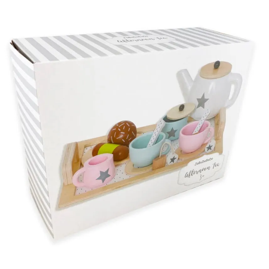 Jabadabado Kids Afternoon Tea Play Set Wooden