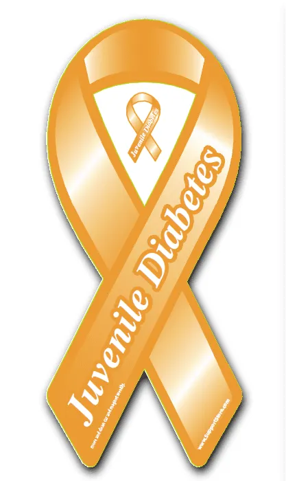 Juvenile Diabetes Awareness Orange Ribbon