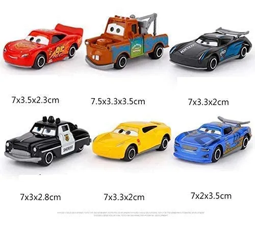 KAVANA® Mini Metal Die Cast Racing Cars for Kids Free Wheel High Speed Unbreakable Metal Toy Car Play Set for Childrens Best Gifts Toys for Boys Set of 6 (Multi Color)