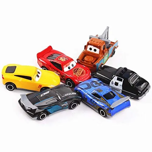 KAVANA® Mini Metal Die Cast Racing Cars for Kids Free Wheel High Speed Unbreakable Metal Toy Car Play Set for Childrens Best Gifts Toys for Boys Set of 6 (Multi Color)