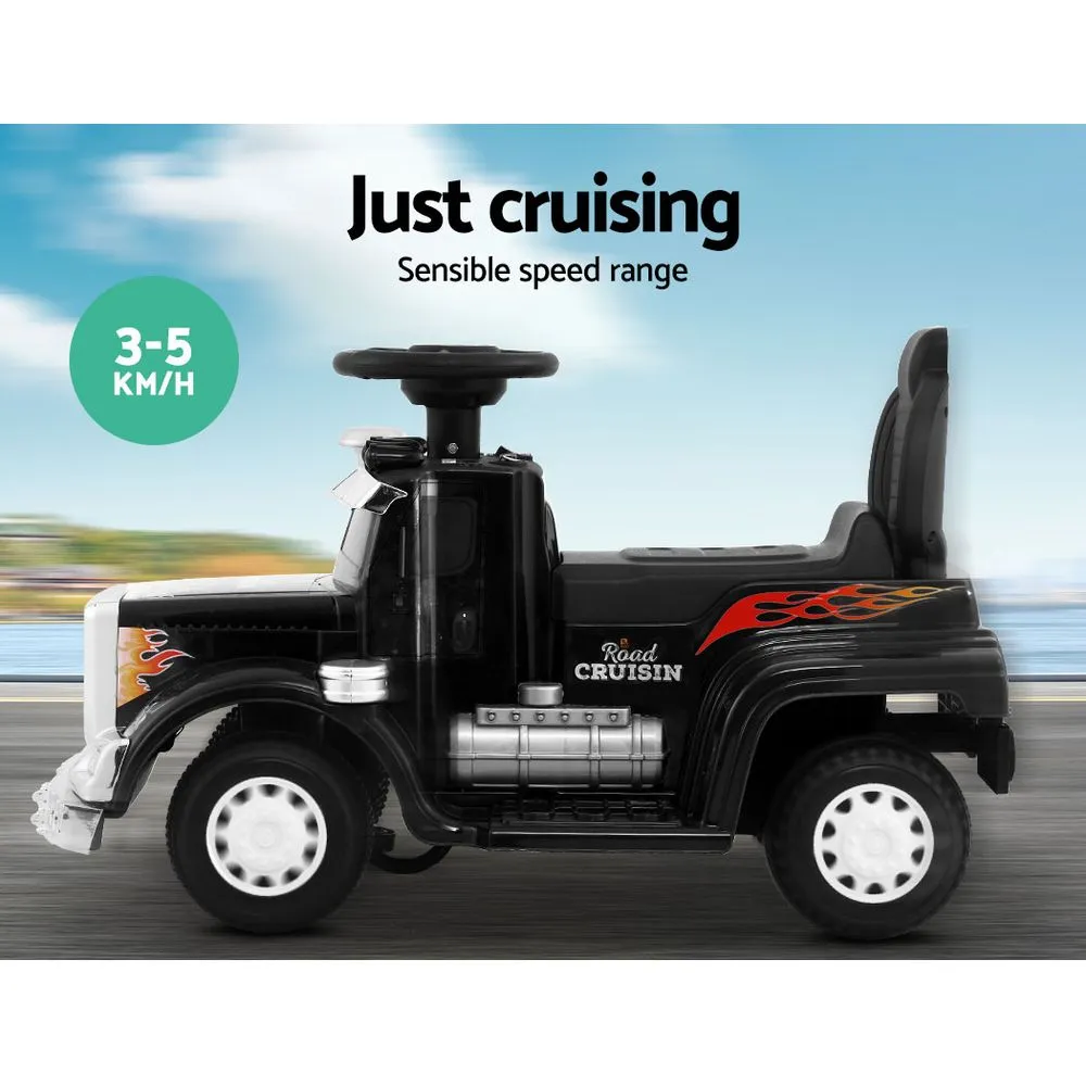 Kids Ride On Car Electric Toy Battery Operated Truck Childrens Black