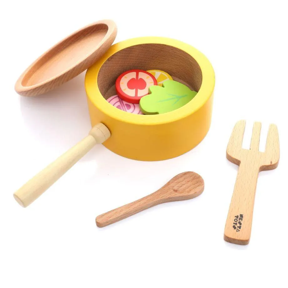 Kitchen Play Set | Beech Wood Cooking Set (9 Pcs)