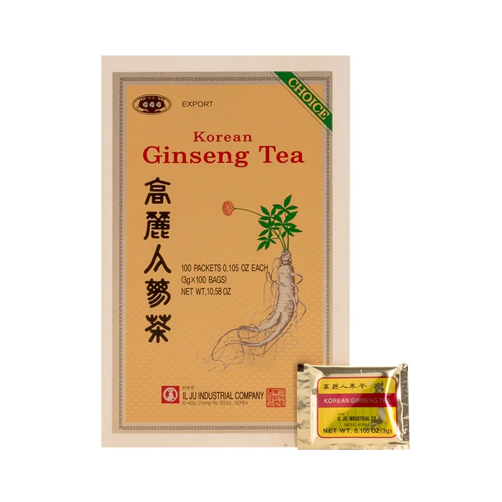 Korean Ginseng Tea Set - Wooden - 3,000mg x 100pcs