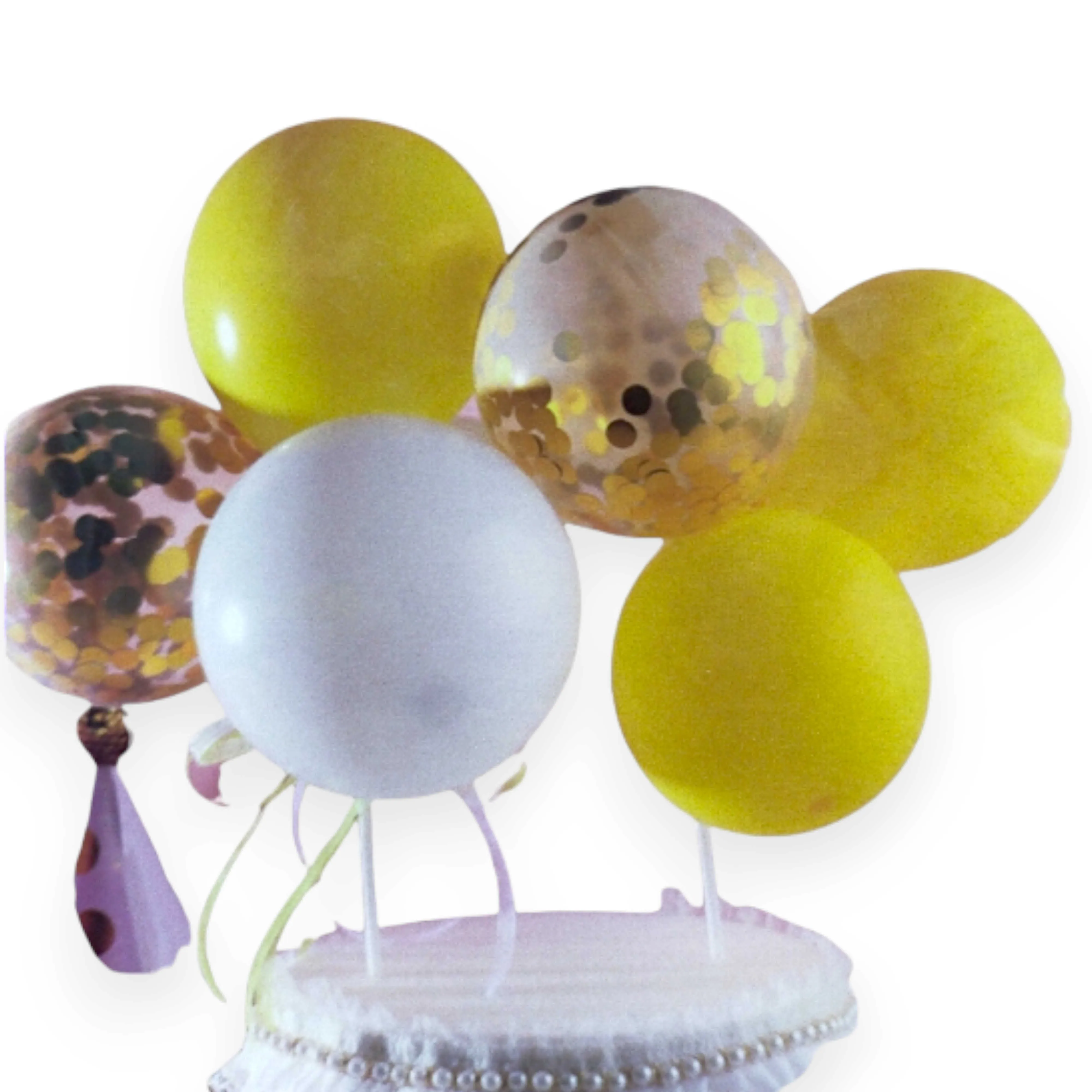 Latex Balloon Cake Topper Set For Cake Decoration, Party Celebration