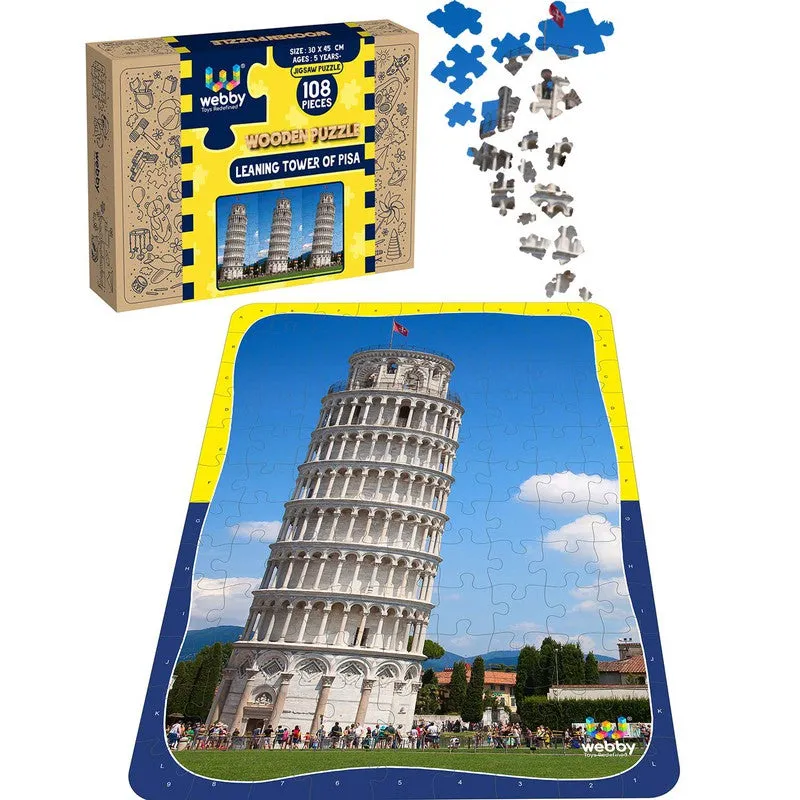 Leaning Tower Of Pisa Wooden Jigsaw Puzzle, 108 Pieces