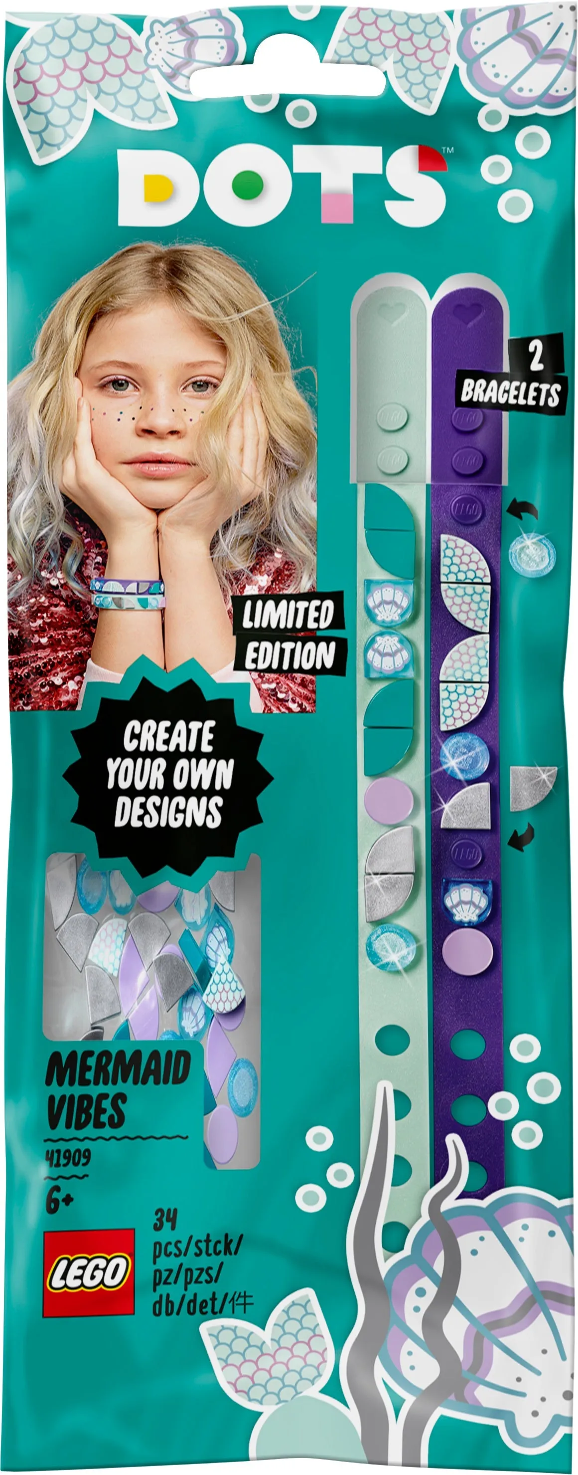 LEGO 41909 Dots Mermaid Vibes Bracelets