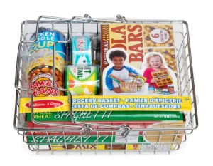 Let's Play House! Grocery Basket with Play Food