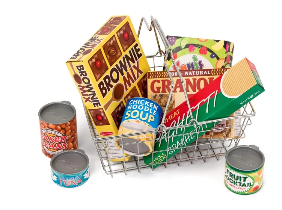 Let's Play House! Grocery Basket with Play Food