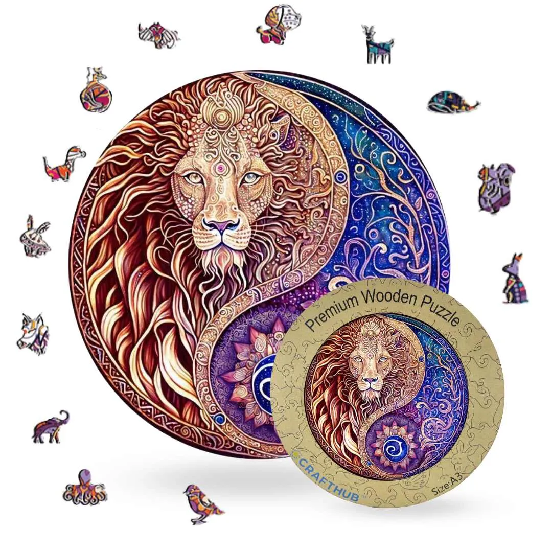 Lion Yin Yang - Jigsaw Puzzle