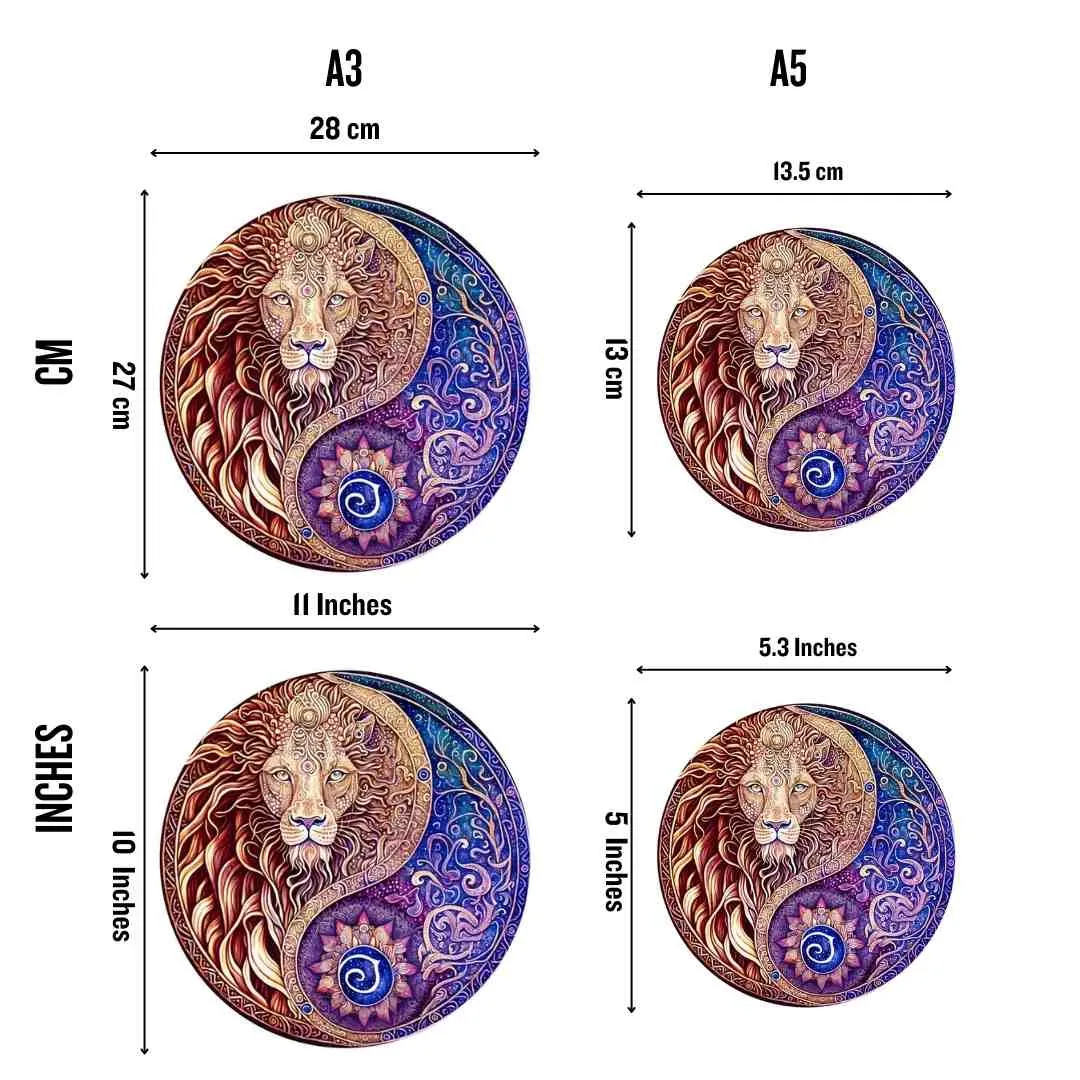 Lion Yin Yang - Jigsaw Puzzle