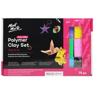 Make n Bake Polymer Clay Set 75pc - Mont Marte