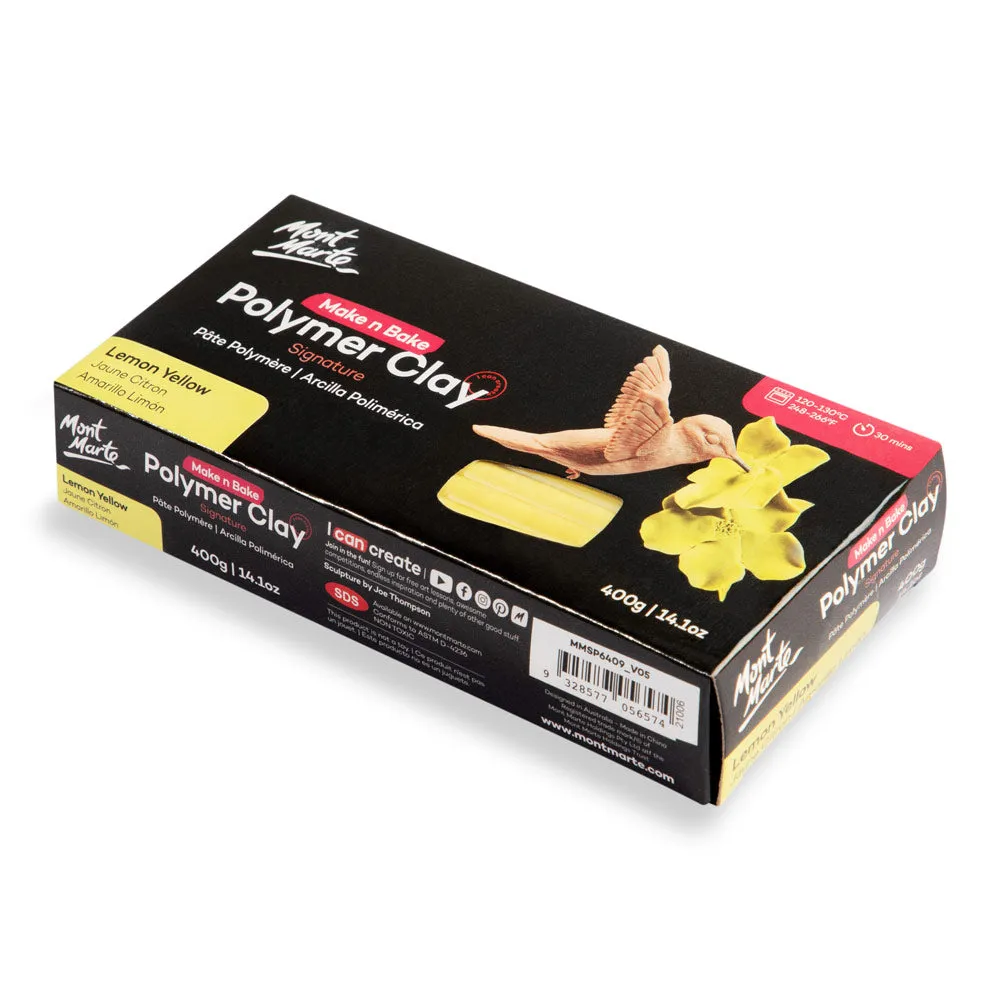 Make n Bake Polymer Clay Signature 400g (14.1oz) - Lemon Yellow