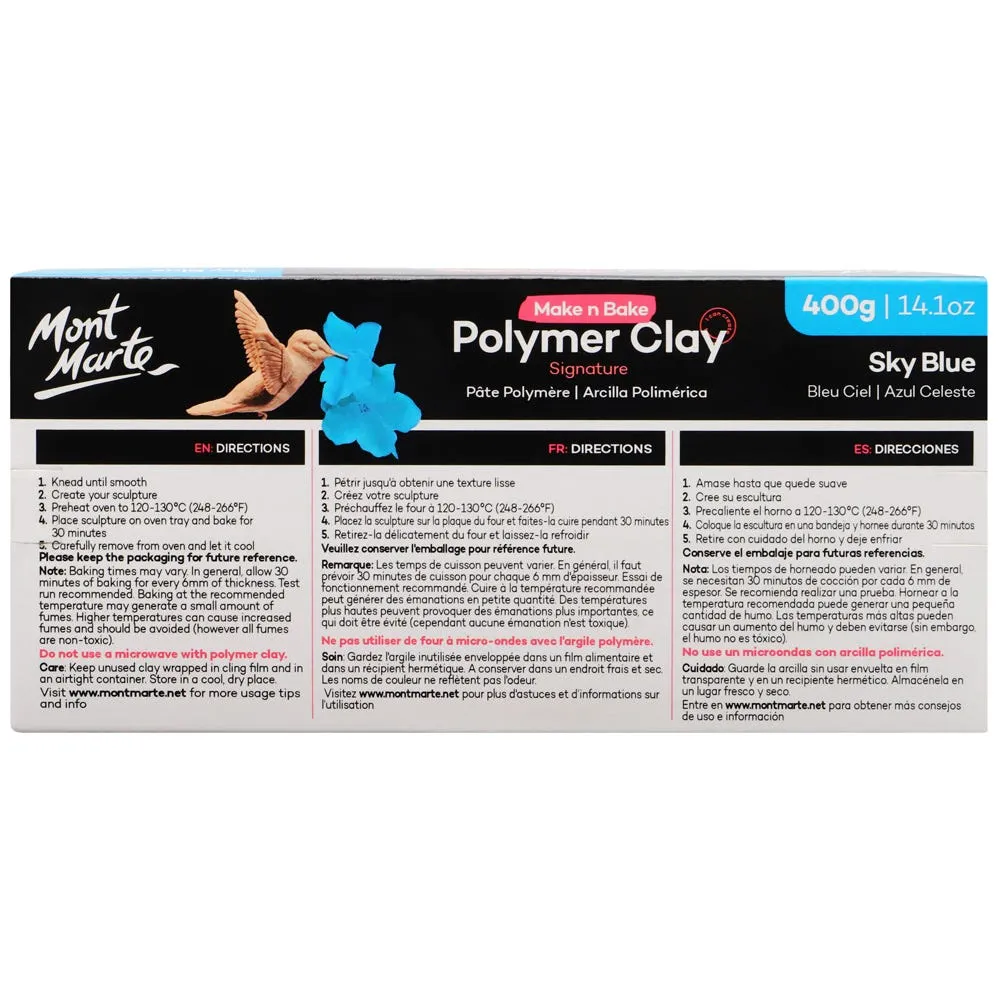 Make n Bake Polymer Clay Signature 400g (14.1oz) - Sky Blue