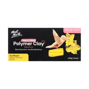 Make n Bake Polymer Clay Signature 400g (14.1oz) - Sunflower Mont Marte