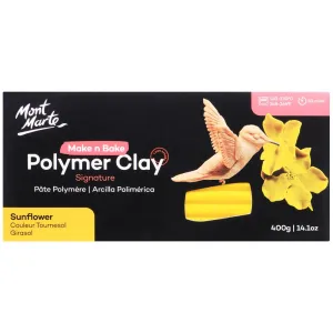 Make n Bake Polymer Clay Signature 400g (14.1oz) - Sunflower