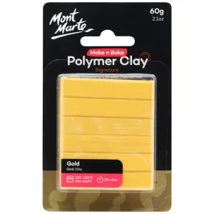 Make n Bake Polymer Clay Signature 60g (2.1oz) - Gold