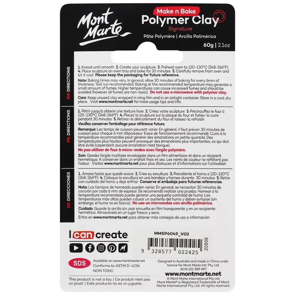 Make n Bake Polymer Clay Signature 60g (2.1oz) - Rouge