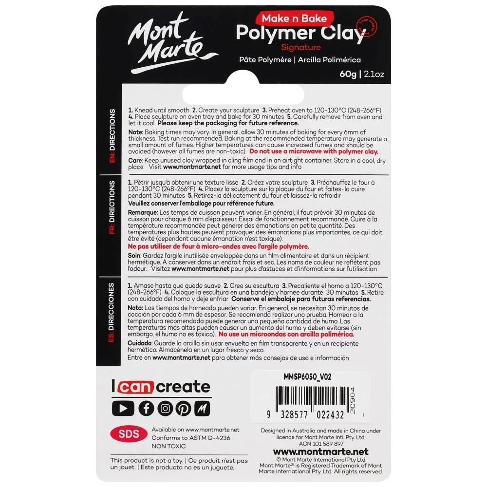 Make n Bake Polymer Clay Signature 60g (2.1oz) - Scarlet