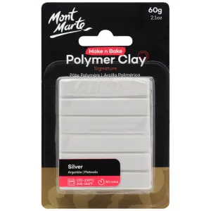 Make n Bake Polymer Clay Signature 60g (2.1oz) - Silver