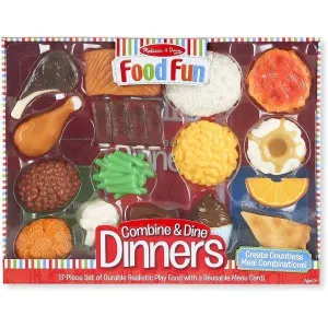 Melissa & Doug Food Fun Combine & Dine Dinners - Red (Pre-Order)