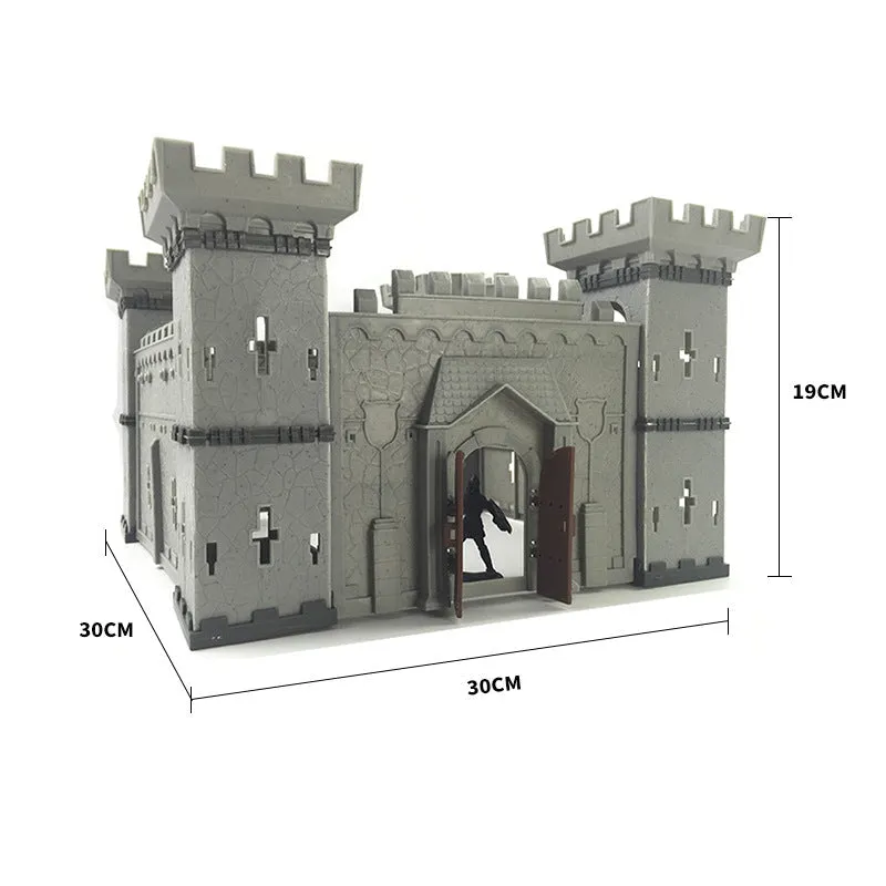 Military Assembly Castle Ancient Soldiers Soldiers Siege Car Children's DIY War Toy Model Set